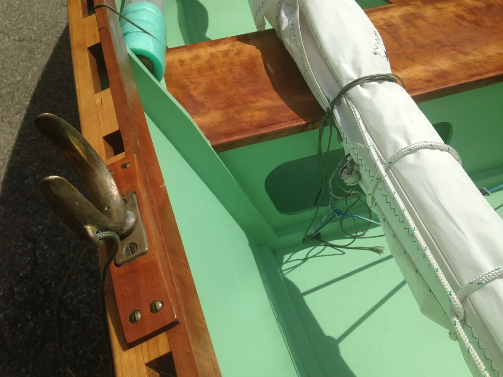 Goat Island skiff, detail