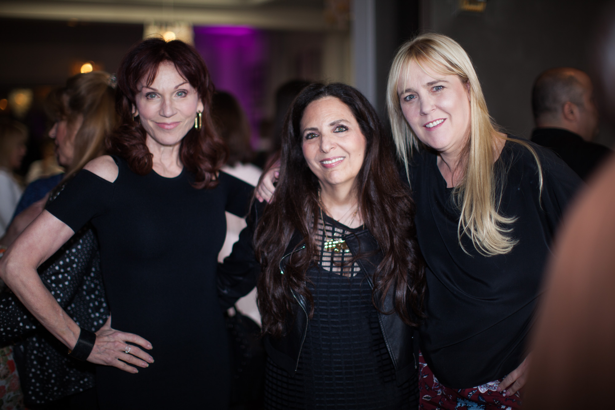 Cofounder Sharon Feldstein with Marilu Henner and Anne Josephson