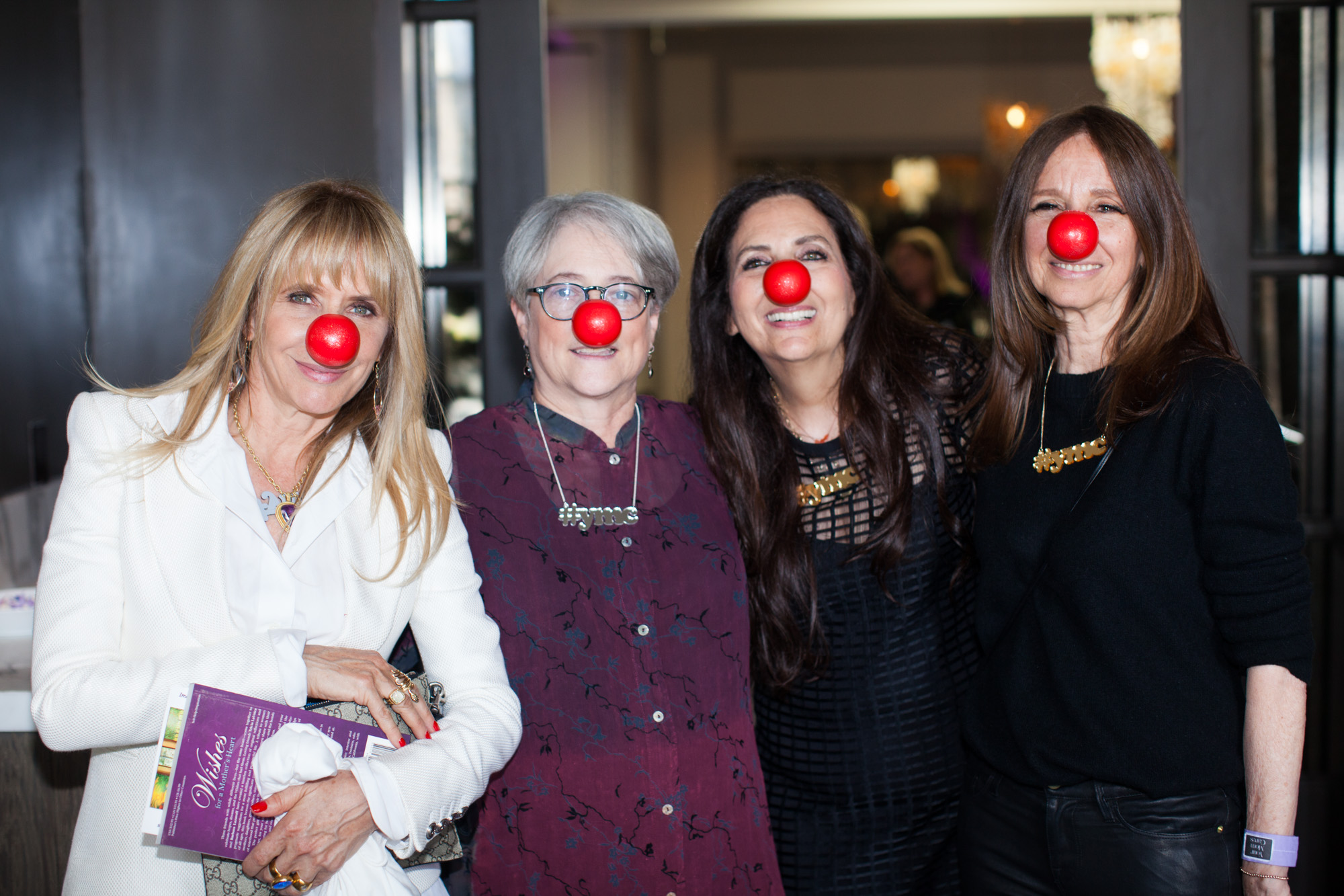 Cofounders Sharon Feldstein and Patsy Noah with Rosanna Arquette and Ellen Meyer