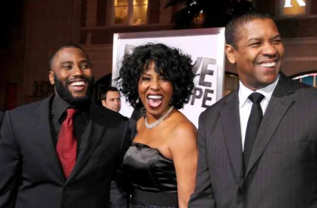 John David Washington, Pauletta Washington & Denzel Washington