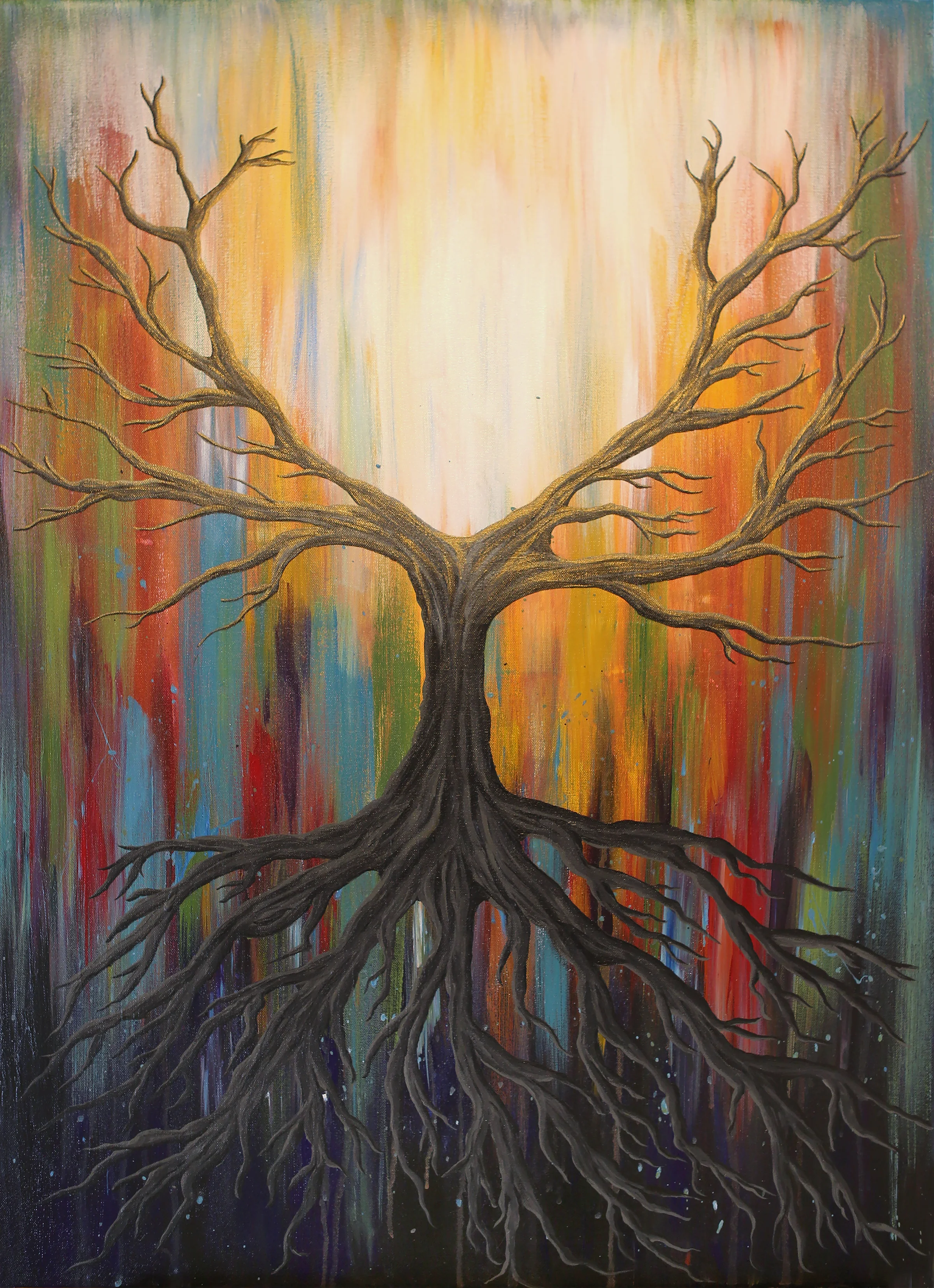 "Light From Darkness" | Acrylic on canvas