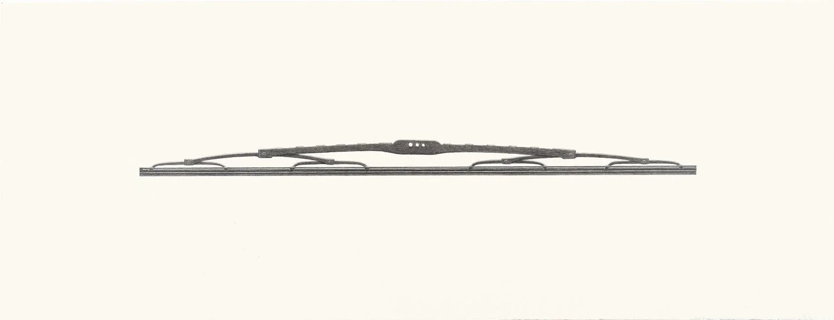 wiper , 13 3/4” x 39 1/2”, graphite on fabriano paper. sold