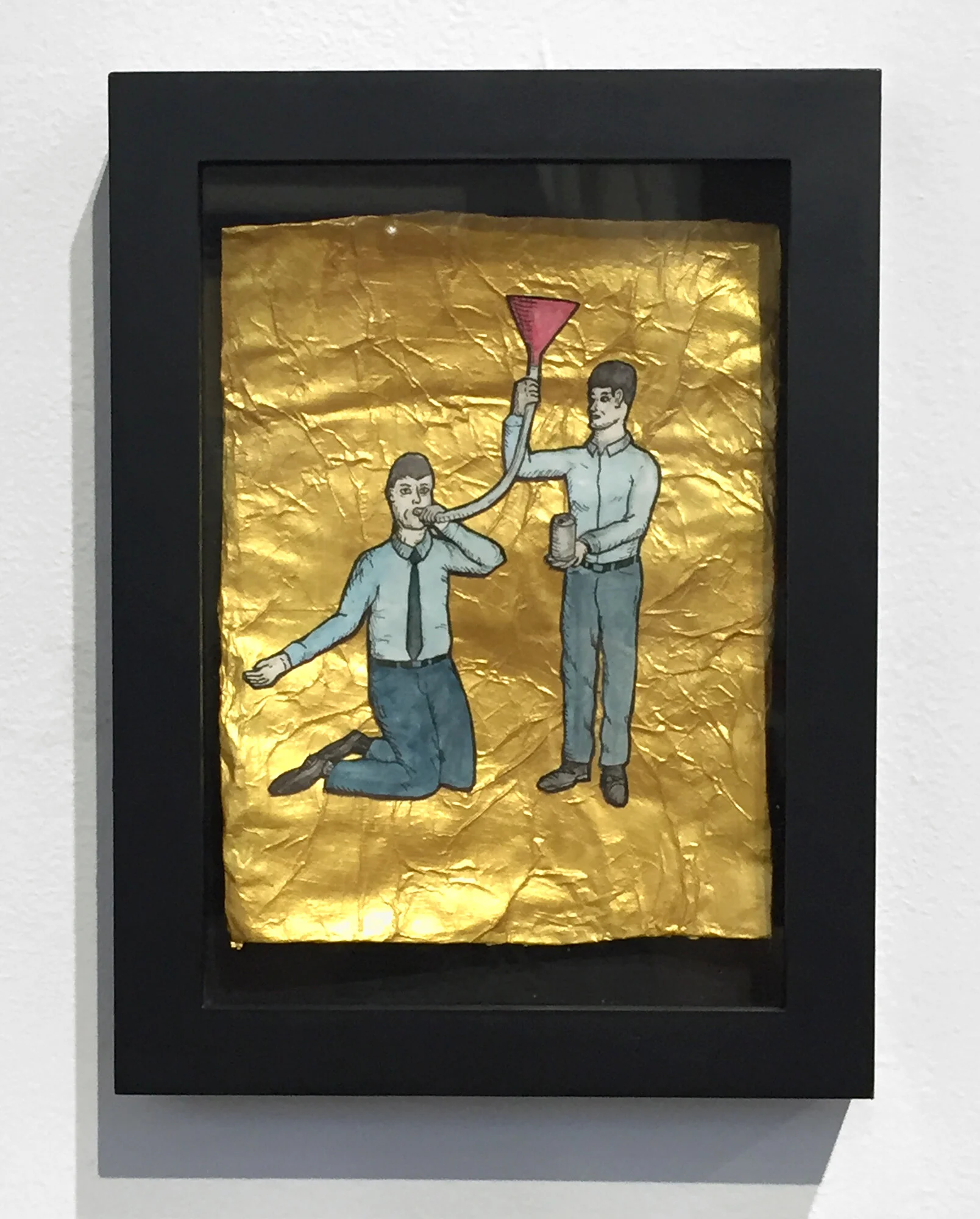 ben pinder, hallowed funnel, acrylic & ink on paper, 2020