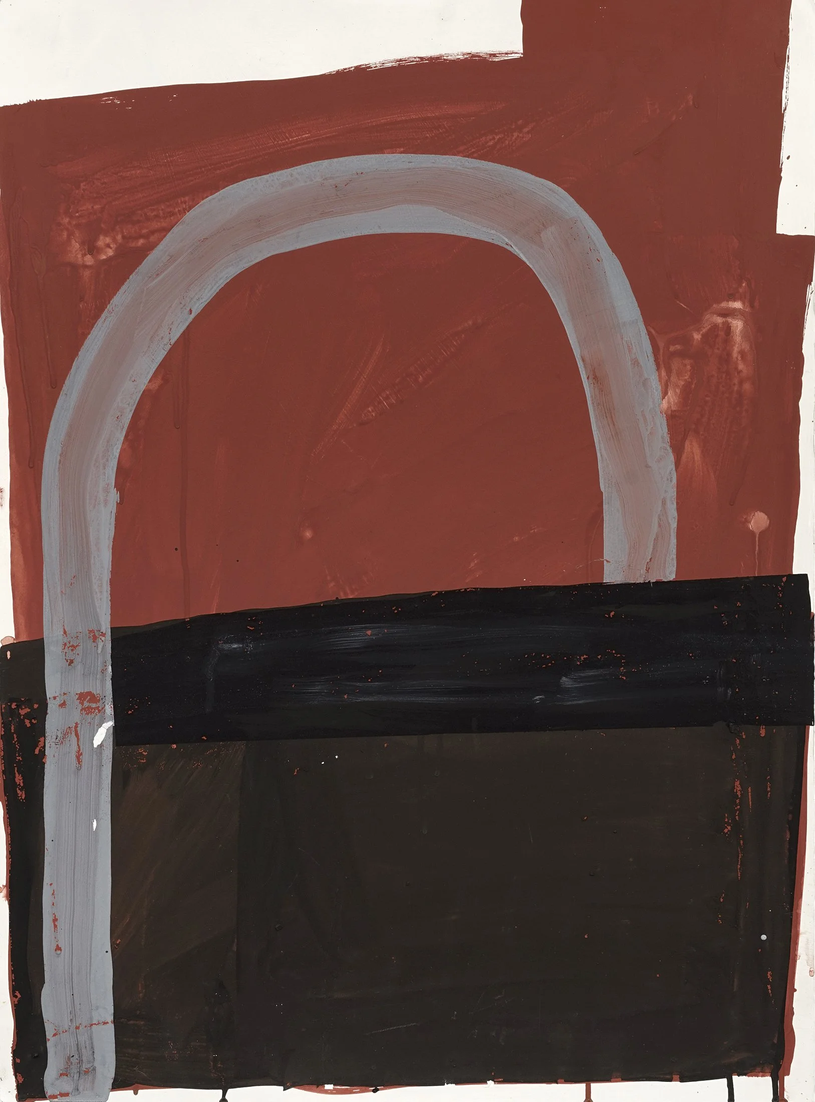 Northport - 22.5 x 30.75”, gouache, gesso on paper, 2021. $1,100.