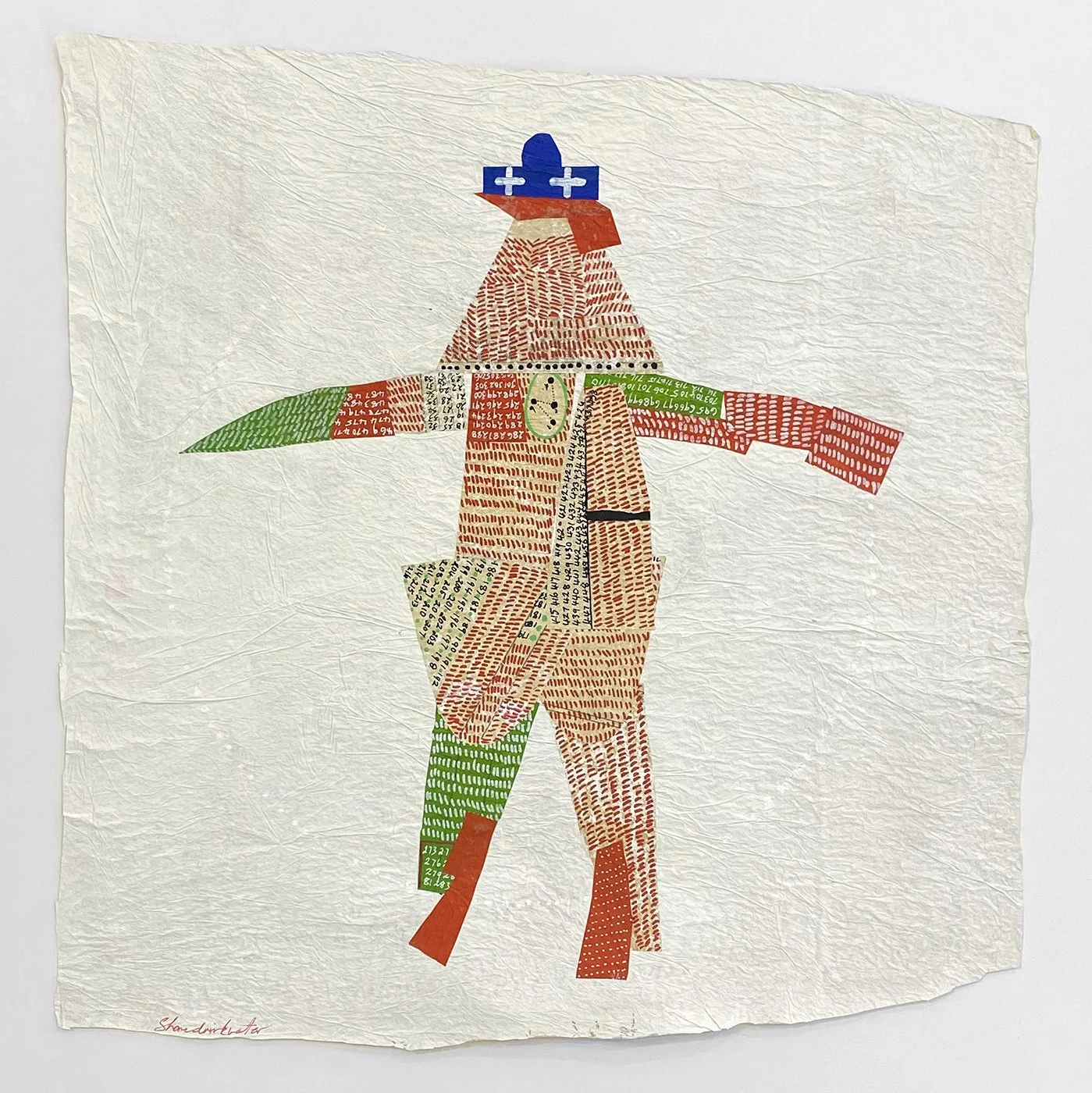 No. 16 - 23 3/4”x 23”, acrylic on paper, 2022. $1,100.