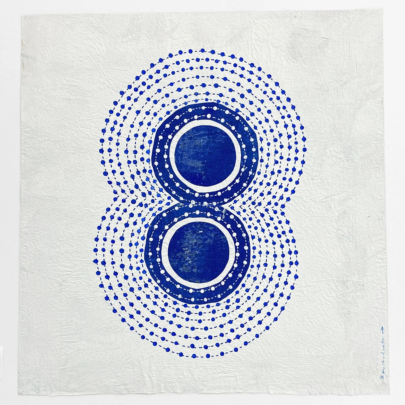 No. 25 - 24” x 22 3/4”, acrylic on paper, 2022. $1,100.