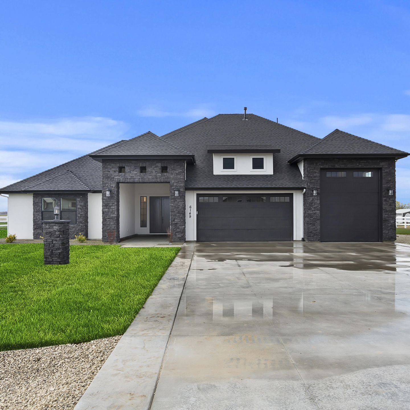 ✨ NEW LISTING ✨️ We are excited to share our newly completed 'Faye' model in Weatherby Estates with you! 🖤

 This beautiful, custom designed home sits on an acre lot in Nampa, Idaho which includes your own well &amp; septic and supplied natural gas.