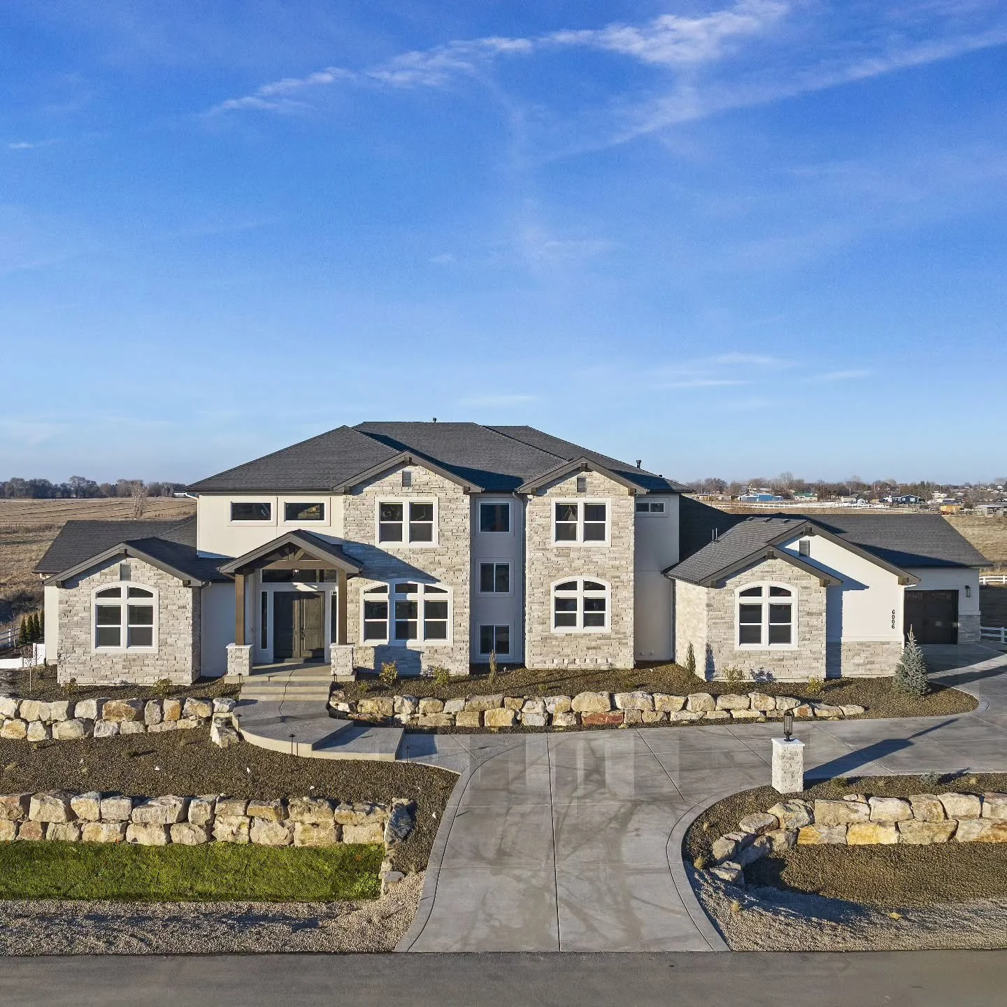 This beautiful and unique home was one of our favorite custom builds we brought to life in Weatherby Estates! ✨️

With over 12k living sqft with a daylight basement, indoor pool, indoor basketball/volleyball/pickleball court with girls and boys locke