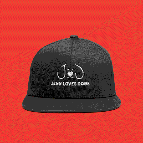 Jenn Loves Dogs Hat Design
