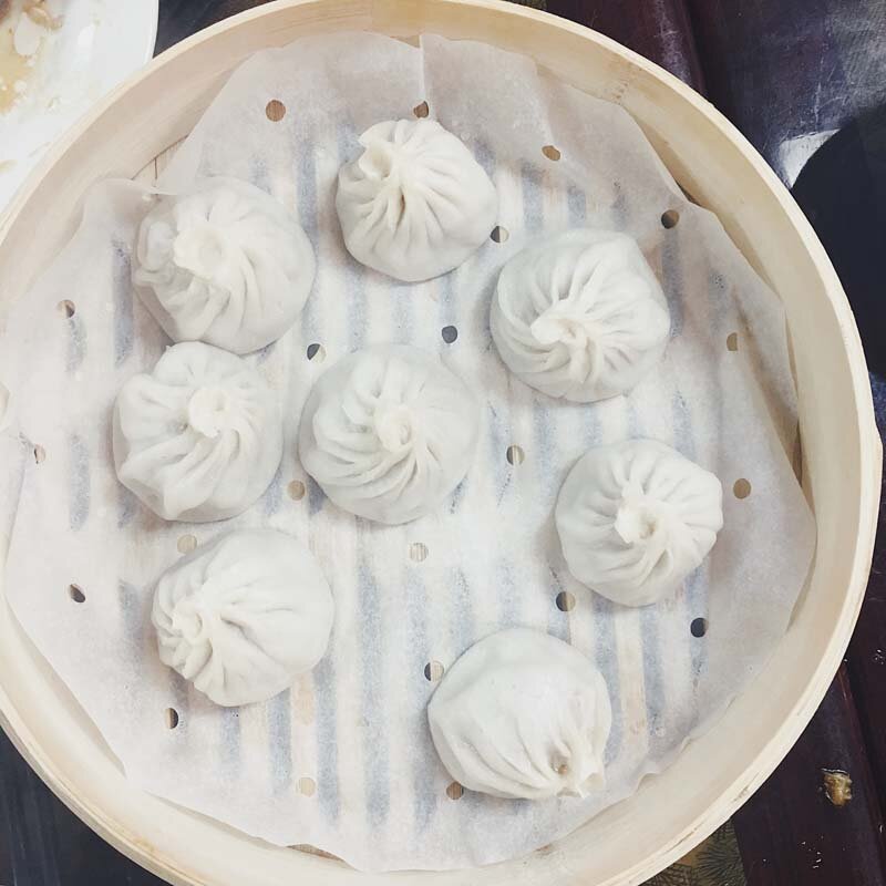 Soup Dumplings from Deluxe Green Bo Chinatown New York