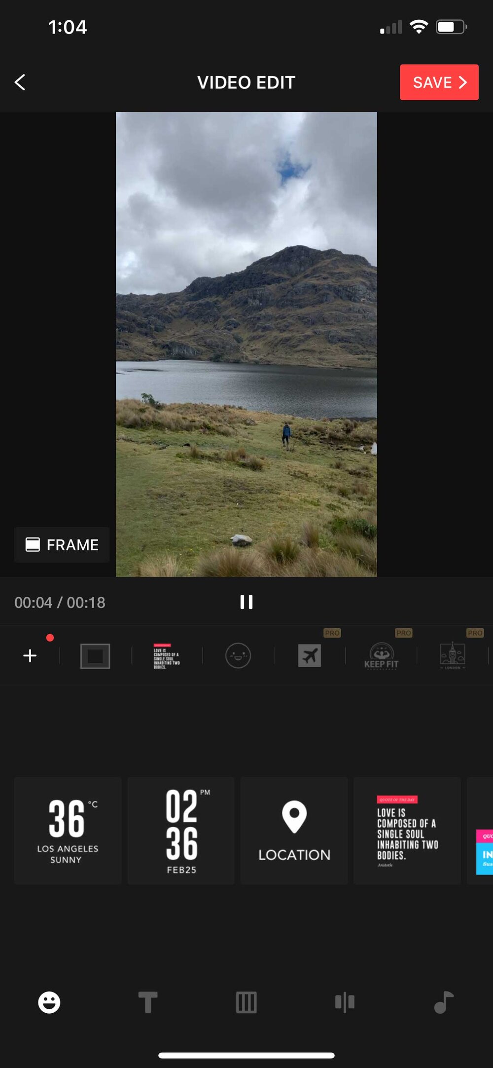 Vue Video Editor App UI
