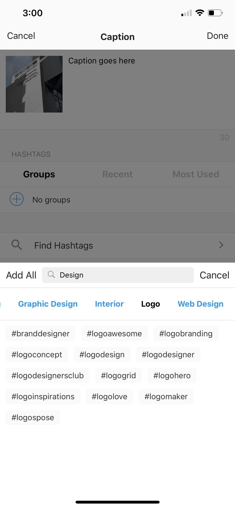 Preview App for Instagram Design