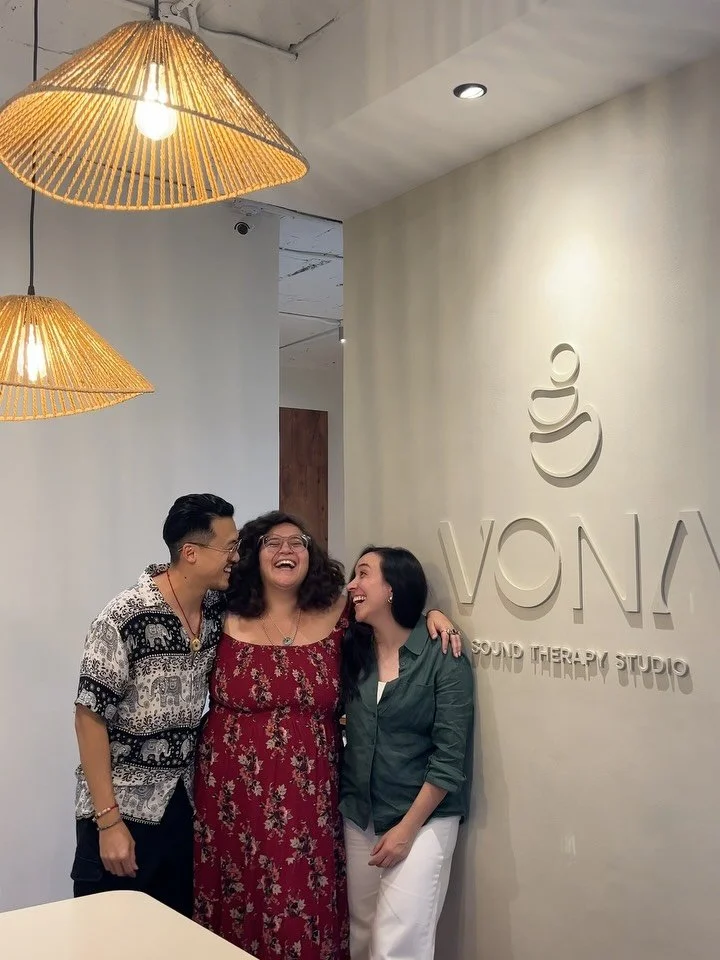 🍾 We can&rsquo;t believe it&rsquo;s here! Grand opening of @vonasoundtherapy &lsquo;s physical studio, where science and sound come together for wellbeing.

It&rsquo;s so special to see this brand grow from an idea into something tangible, luminous,