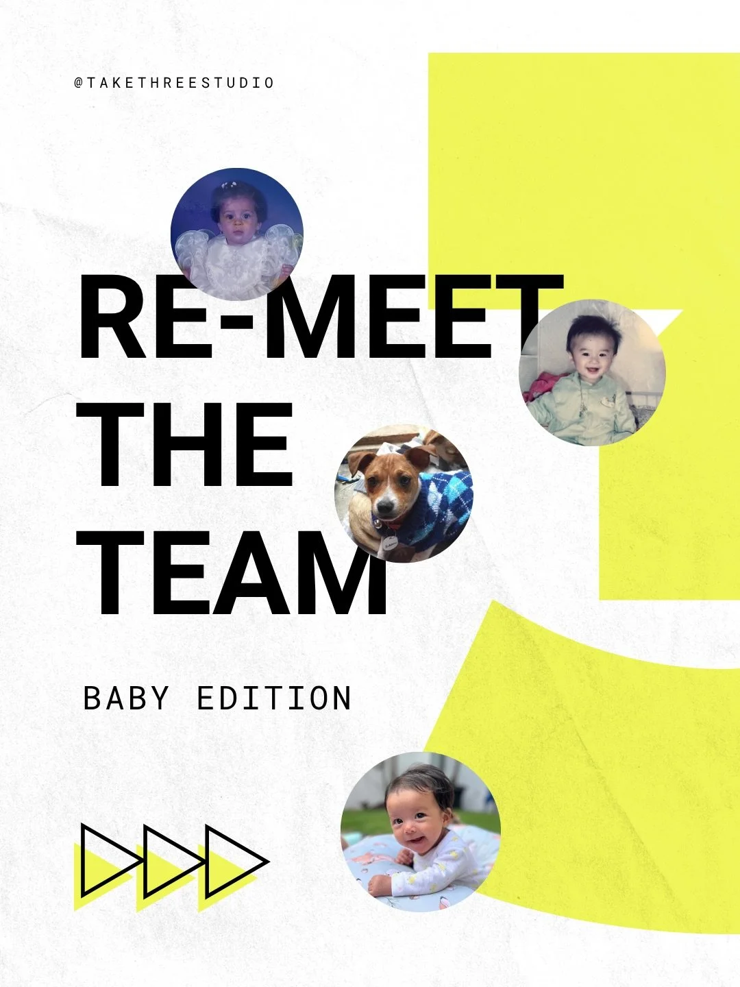In honor of International Children&rsquo;s Day (which was literally 2 days ago, we&rsquo;re on baby time), we figured it was the perfect moment to reintroduce the team.

Swipe to meet the humans, the dogboss, and the newest tiny plus one behind TakeT