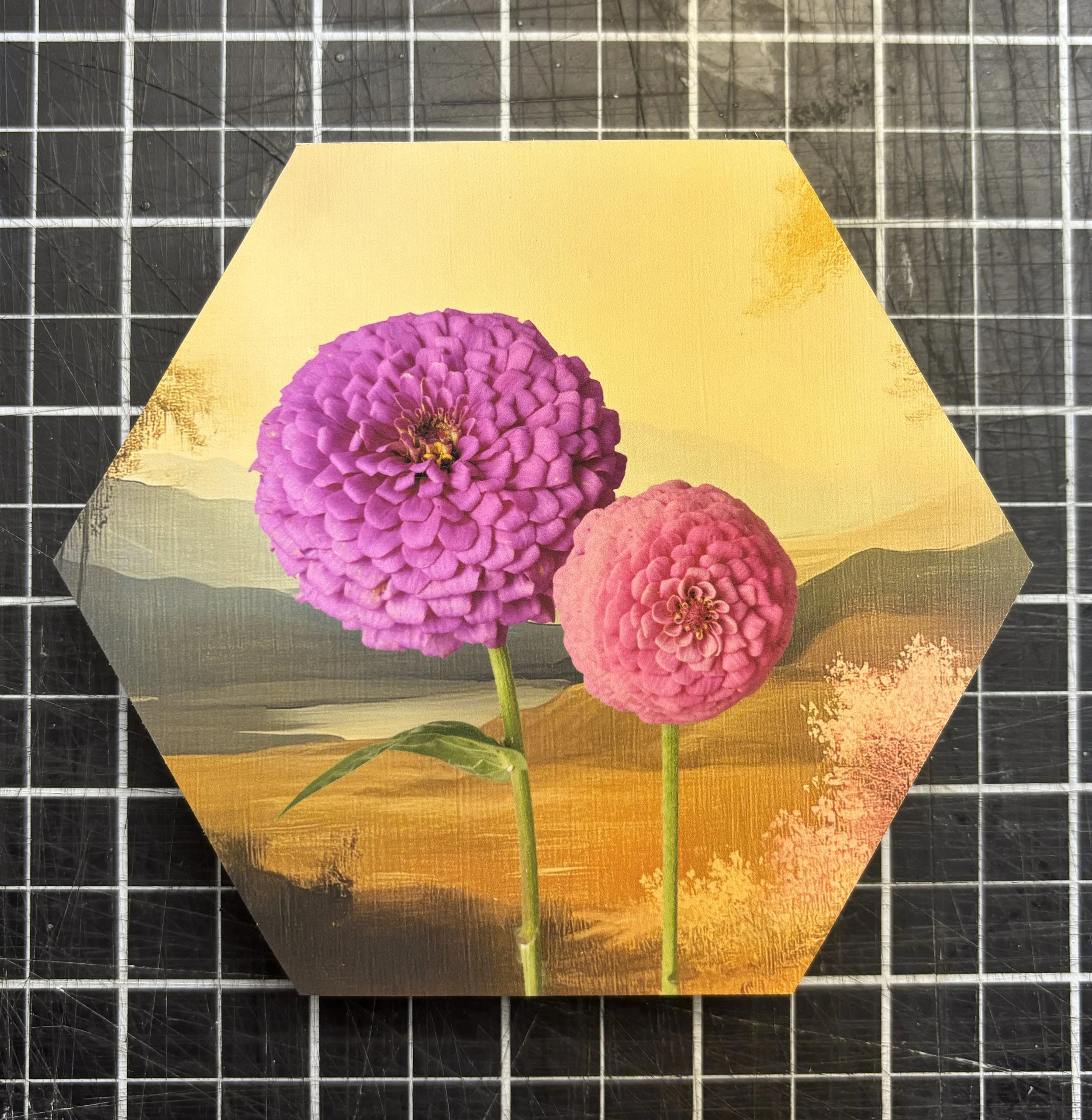 two zinnias mounted.jpg