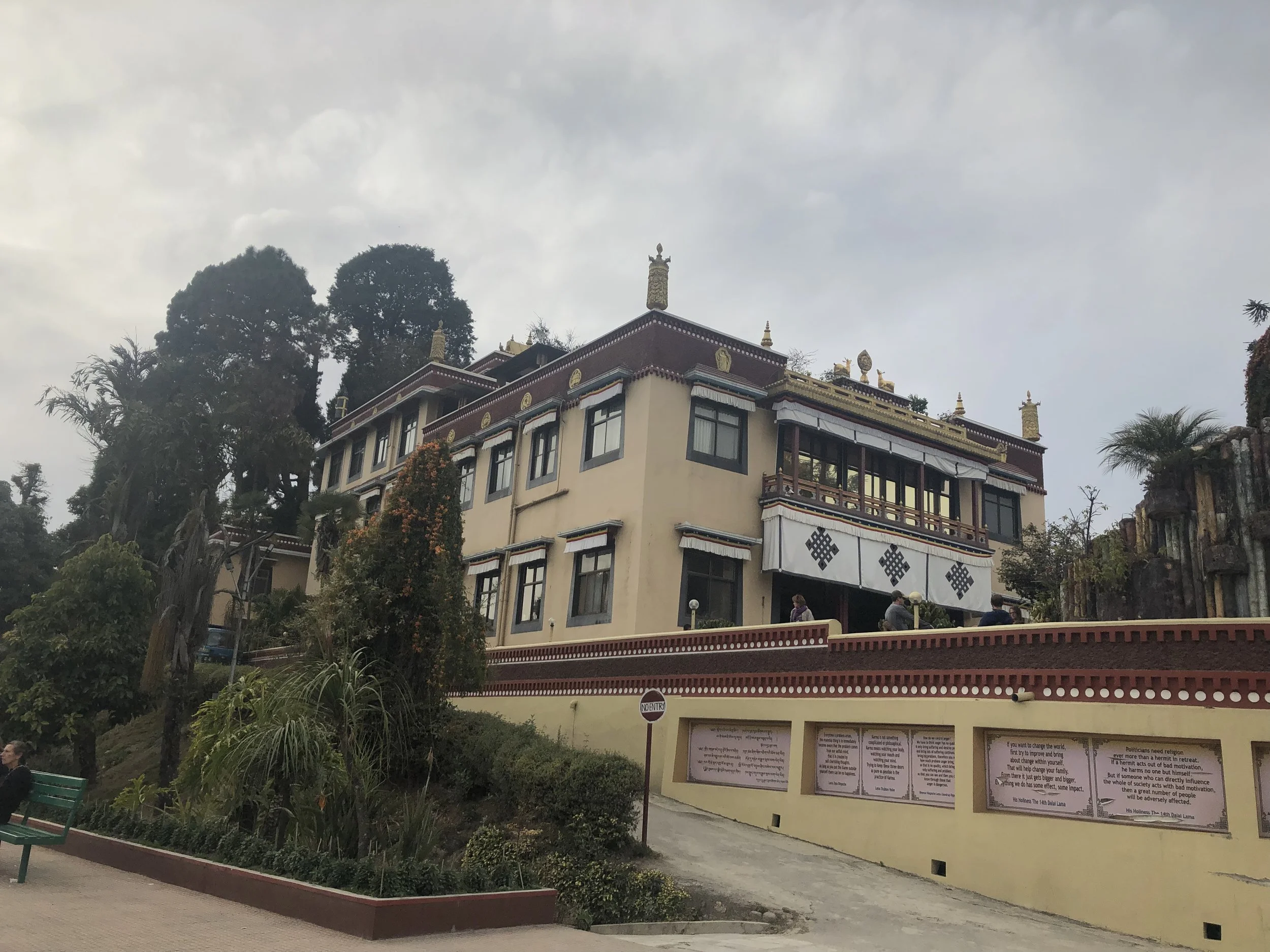 Gompaen hvor undervisningen vil skje.  