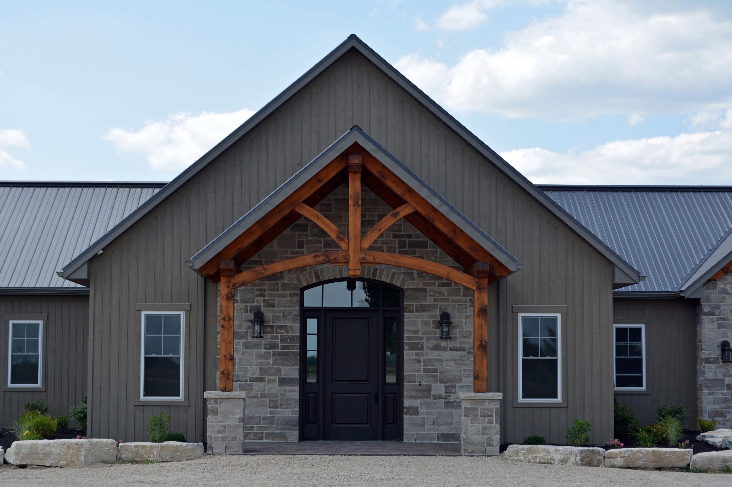 Timber Frame Entrance