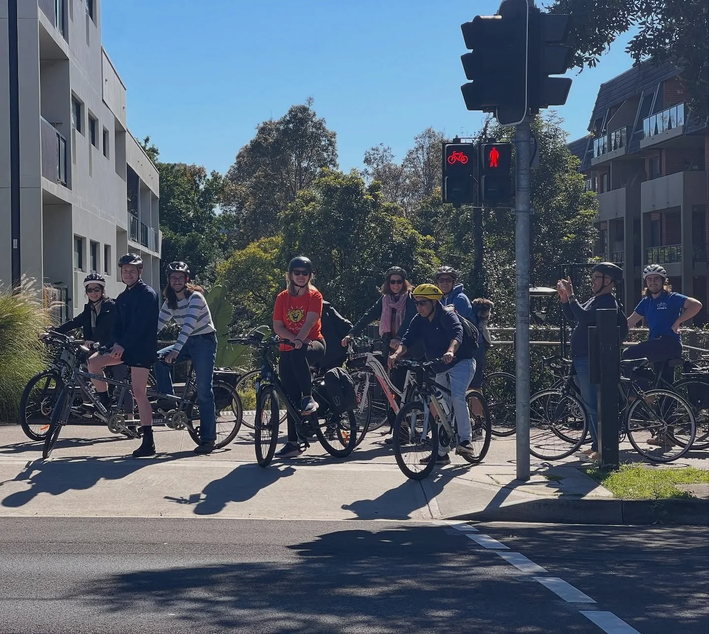 Thanks @cityofsydney for supporting our community to ride!
Today&rsquo;s guided ride was bathed in sunshine as we rolled from Erskineville to Tempe.

We showcased two fantastic routes:
One following shared paths and cycleways , 
Another weaving throu