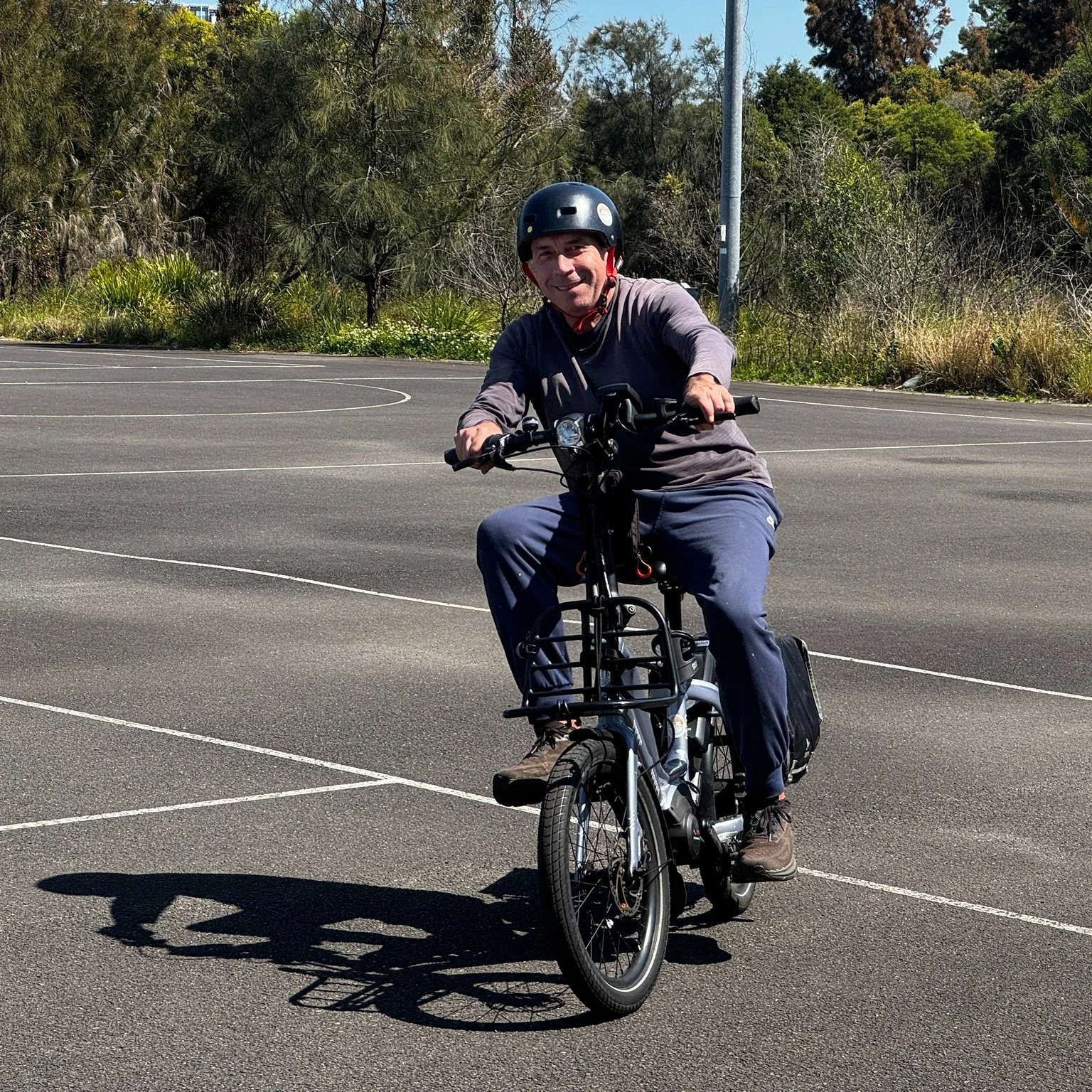 You do not need to be fit to learn to ride a bike.

One of the most common things we hear is:

"I need to get fitter before I learn."

The reality is that learning to ride and getting fitter can happen together.

Our lessons focus on balanc