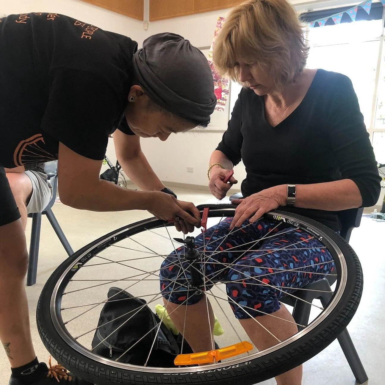 Free tune-ups  are about confidence, not replacing your bike shop.

When we provide free bike tune-ups and basic maintenance courses on behalf of local councils, we help people understand their bikes a little better.

That might include simple checks