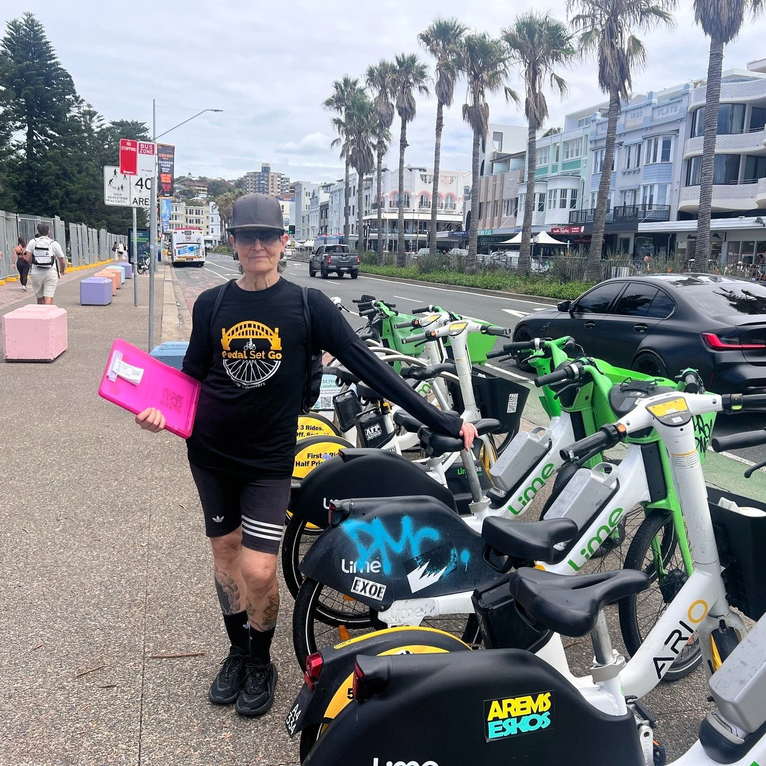 A share-bike trip isn&rsquo;t quite finished when you stop riding.

Where we leave the bike matters too.

Parking thoughtfully helps keep footpaths, building entrances, crossings and access points clear for everybody &mdash; particularly people using