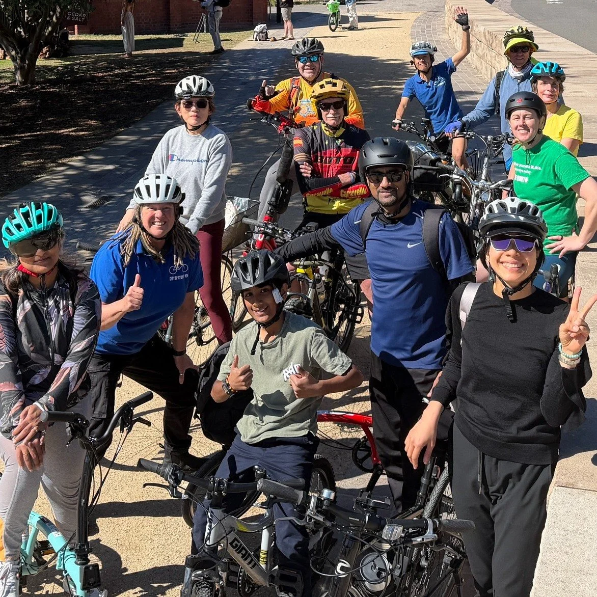 Smiles all round after today&rsquo;s guided ride! 

Riding on behalf of the @cityofsydney , we explored a mix of cycleways, shared paths and quieter streets, discovering easy bike connections to three local swimming spots as we gear up for warmer wea
