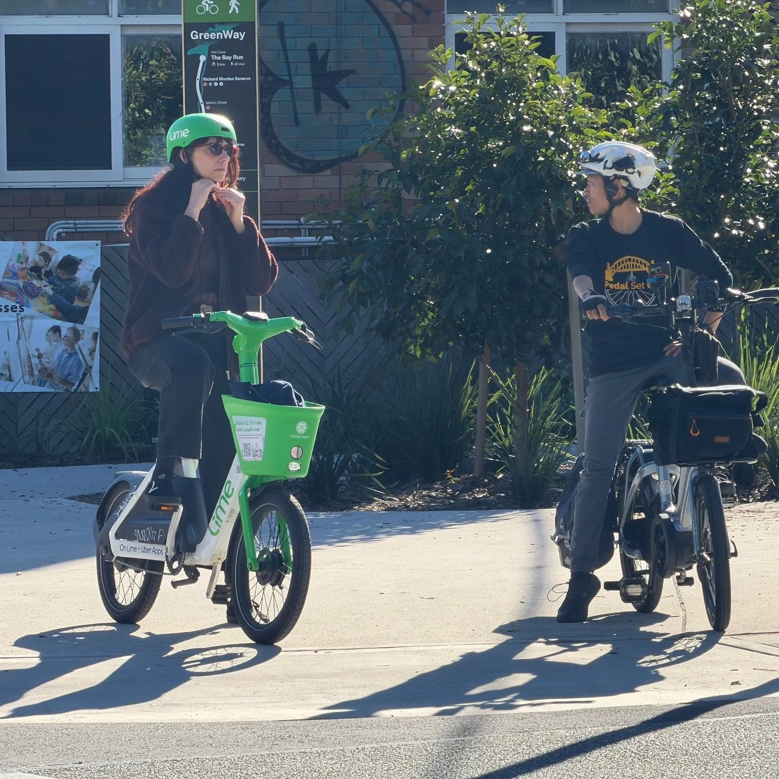 A BELL CAN BE A HELLO

On a shared path, your bell doesn&rsquo;t need to mean &ldquo;get out of my way&rdquo;.

It can simply mean:

&ldquo;Hi, I&rsquo;m approaching from behind.&rdquo;

Ring early, give people time to work out where the sound is com