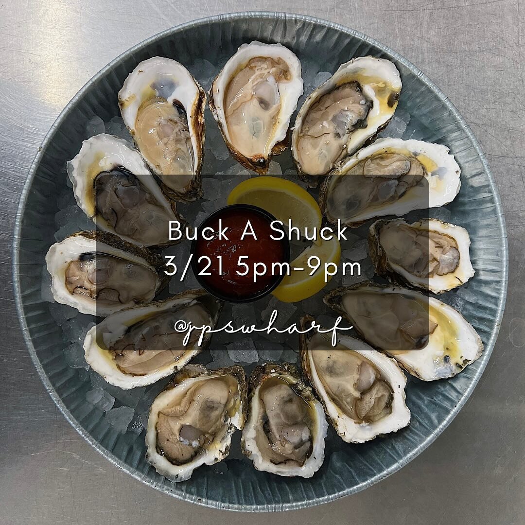 Come down for $1 raw oysters tonight!! See you at 5pm! 🦪