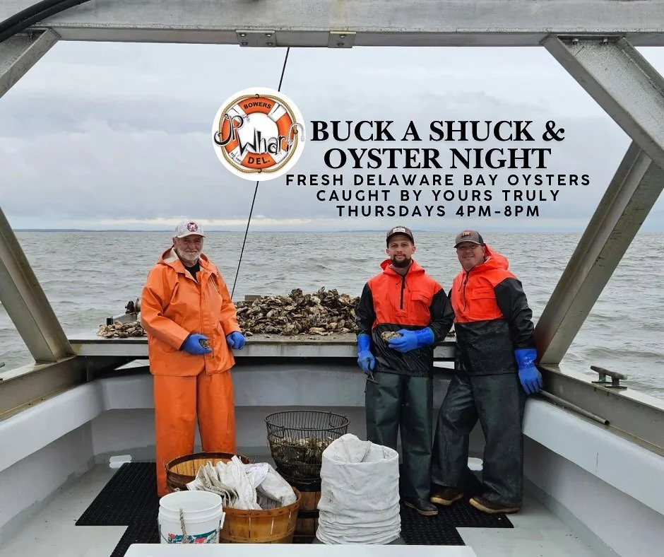 Our oysters are harvested, shucked, &amp; served by the very people you see here every day! Our staff works hard to get you the freshest oysters available. Plus, they&rsquo;re only $1 each on Thursday nights! Who can beat that? See you at 4PM for Buc