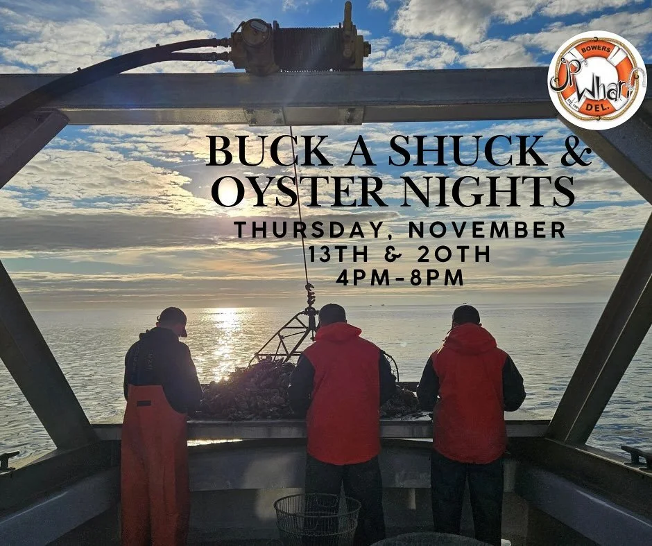 We are down to our FINAL two Buck A Shuck nights!! Don&rsquo;t miss out on your opportunity for $1 Delaware Bay raw oysters! 🦪