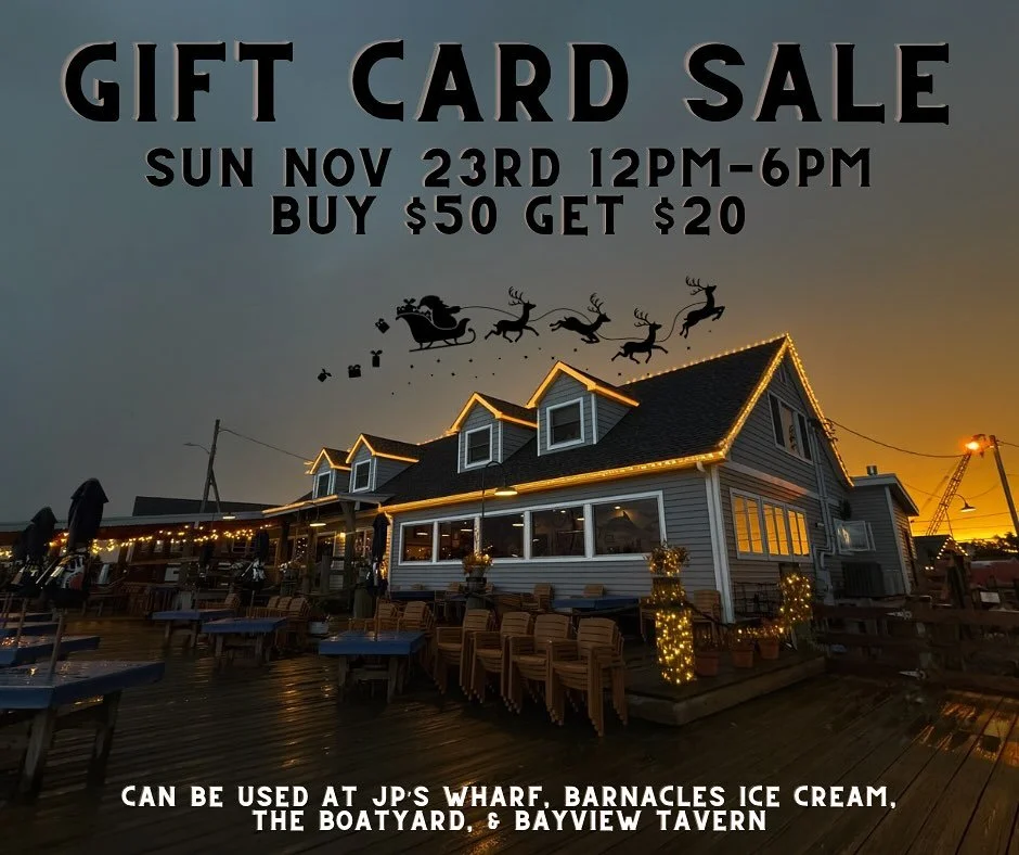 **Cash &amp; In-Person Only** Our second annual holiday gift card sale is on our last day of the season, next Sunday! Grab some early Christmas gifts!! 🎄