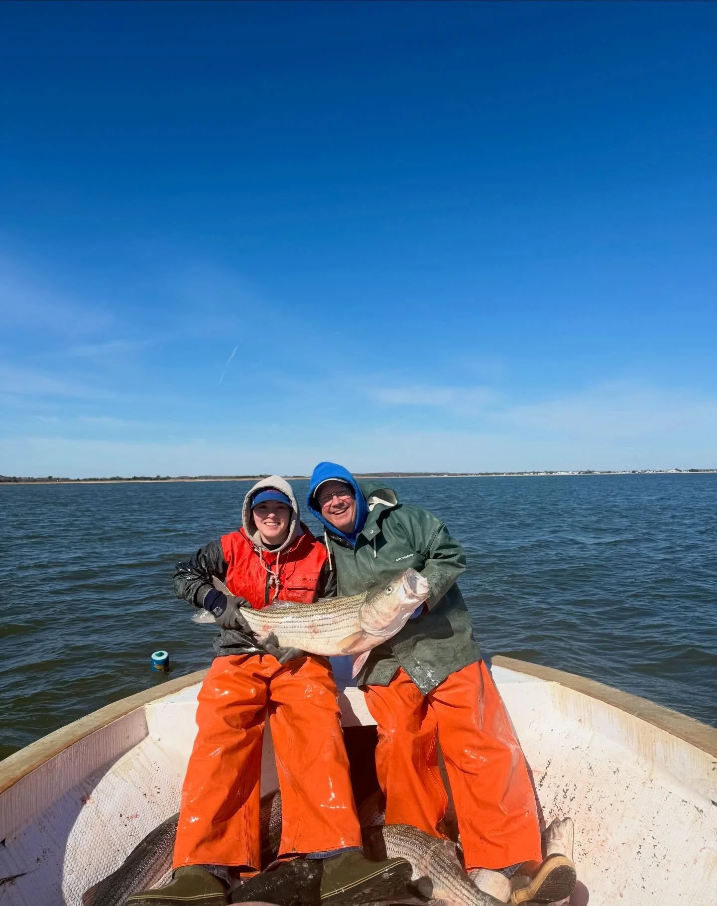 A beautiful day &amp; fresh Delaware Bay rockfish available!! 🐟 The deck is open &amp; we are ready for you!! 🌷☀️