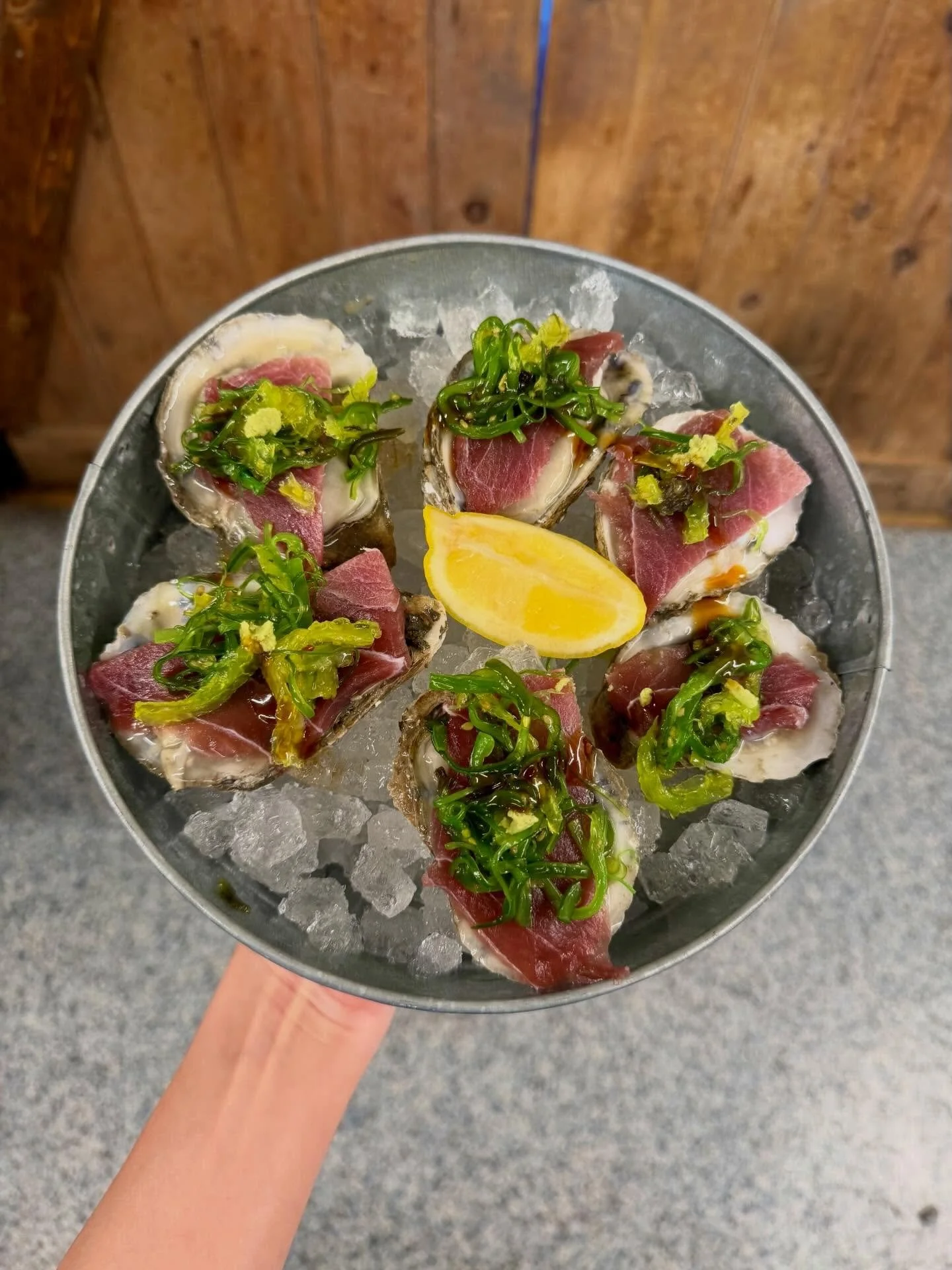 It&rsquo;s Buck A Shuck &amp; Oyster Night! Enjoy $1 raw oysters and a curated oyster menu including these sashimi oysters!! 🦪 Begins at 4pm, see you there ☀️