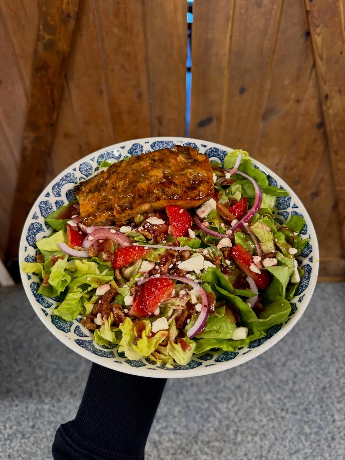 🌷 Available today, May 10th only! 🌷

Strawberry Walnut Feta Salad 🍓 Top with grilled salmon or a crab cake!! 🦀 We can&rsquo;t wait to see you all, Happy Mother&rsquo;s Day!!