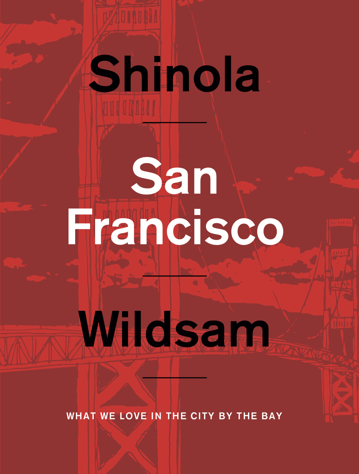 Wildsam X Shinola - San Francisco Map