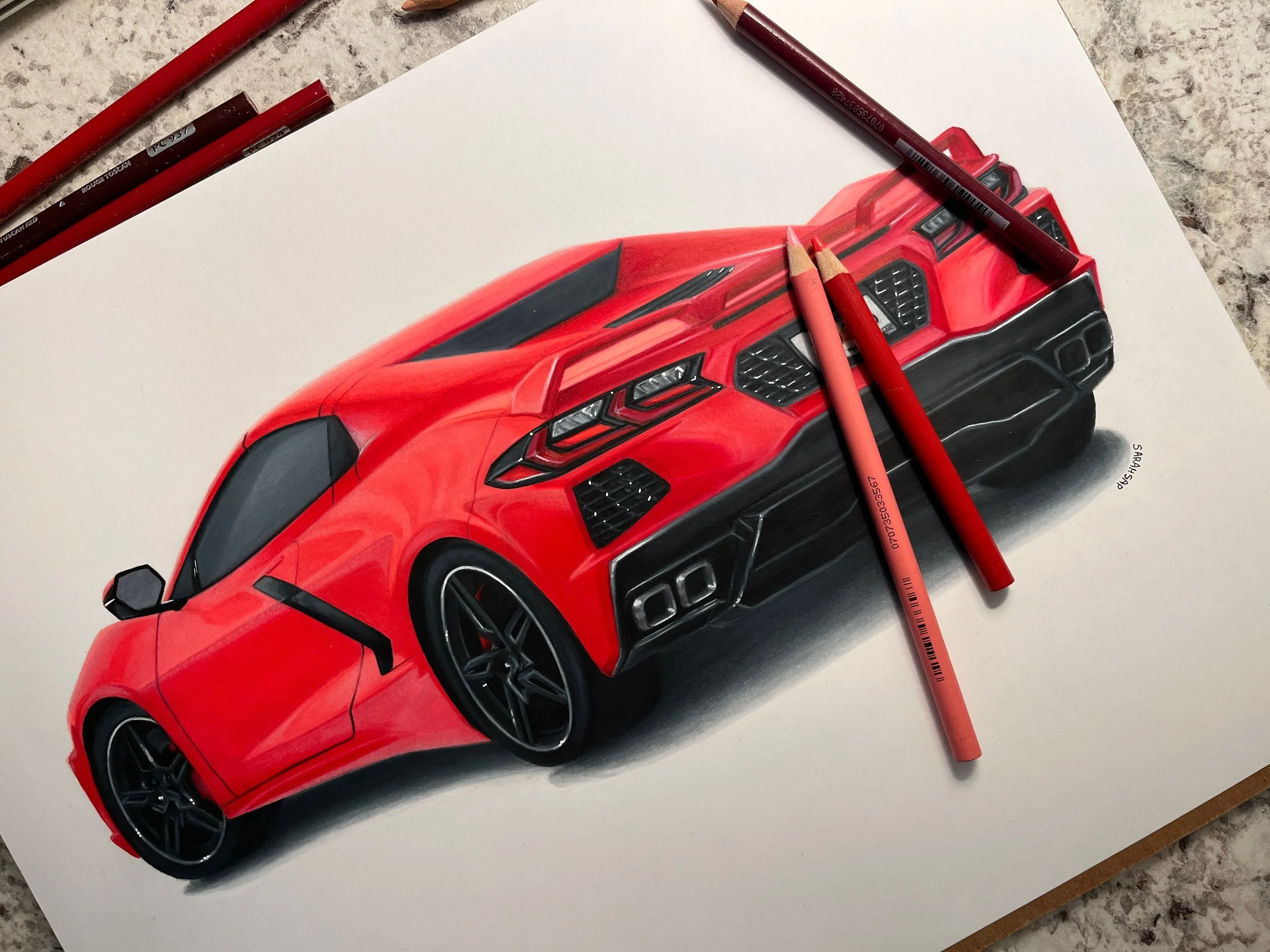 Guess what, my guys..
COMMISSIONS ARE OPEN 🥳 we&rsquo;re back in business!
This one is special. The first one in a long, long time AND from a kind customer who wanted this piece to complement their Porsche i had done for them in the past 🥹
I&rsquo;