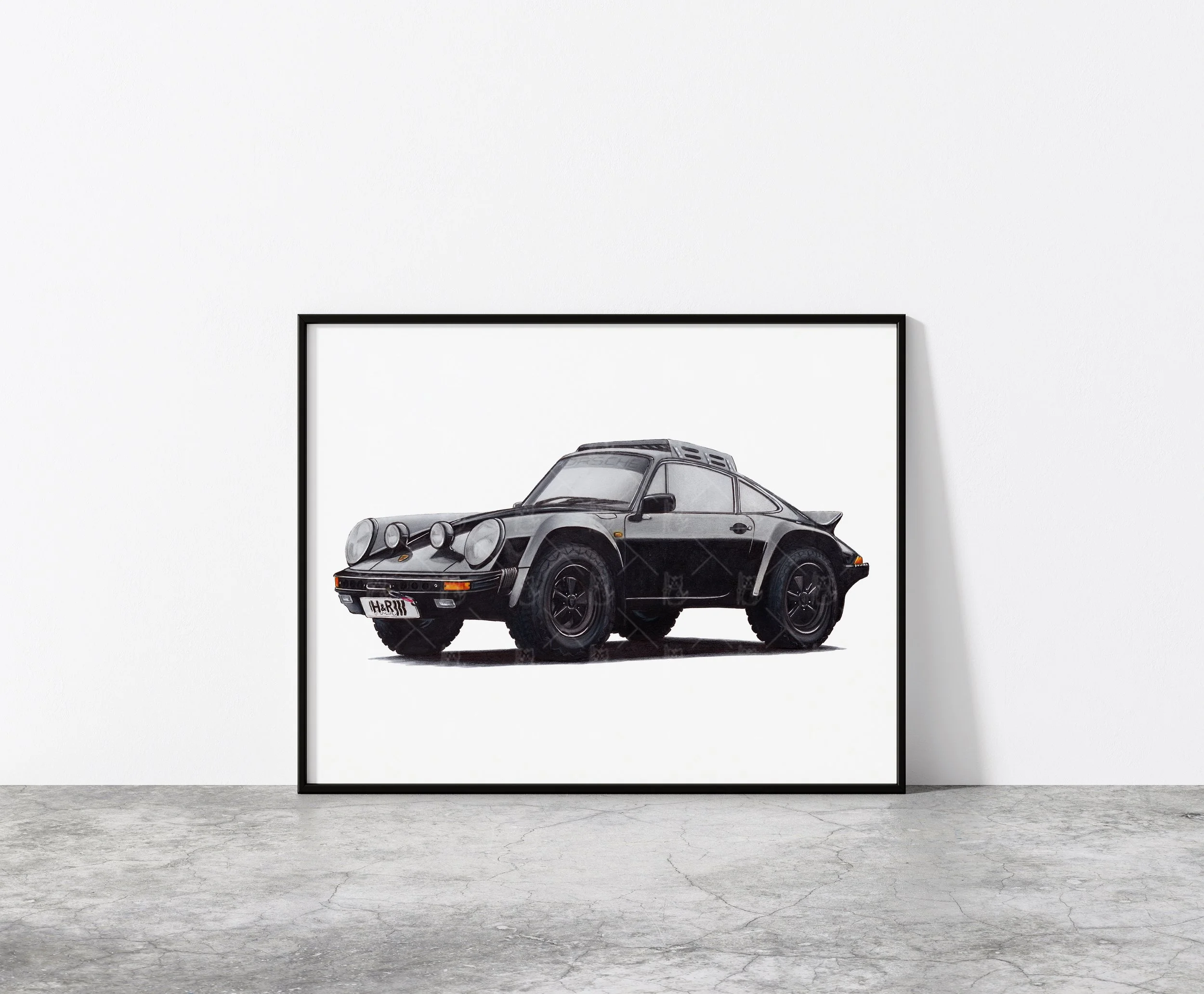 Safari Porsche Print
