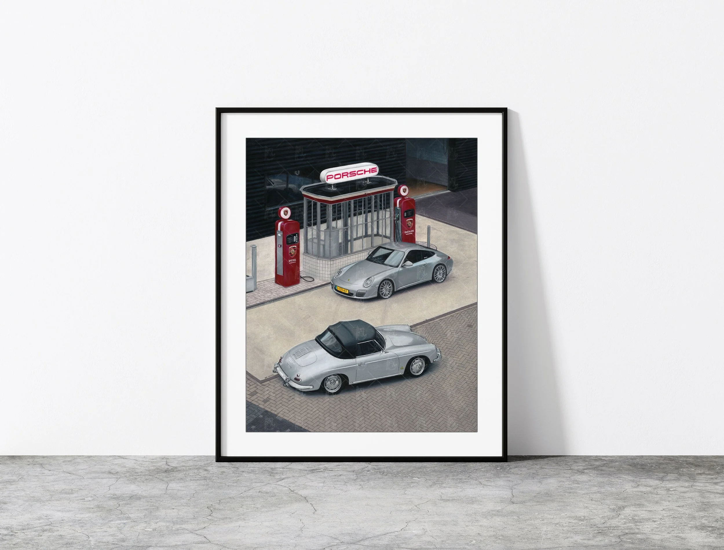 Porsche Station Print