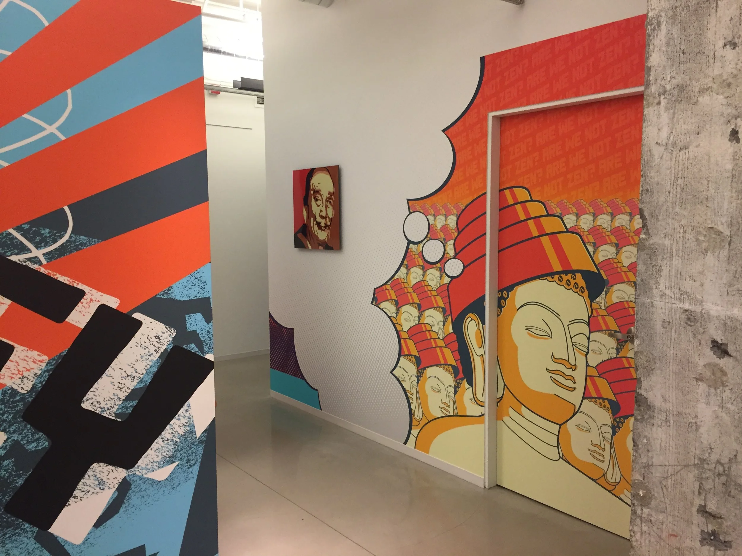 Phototex wall wrap mural