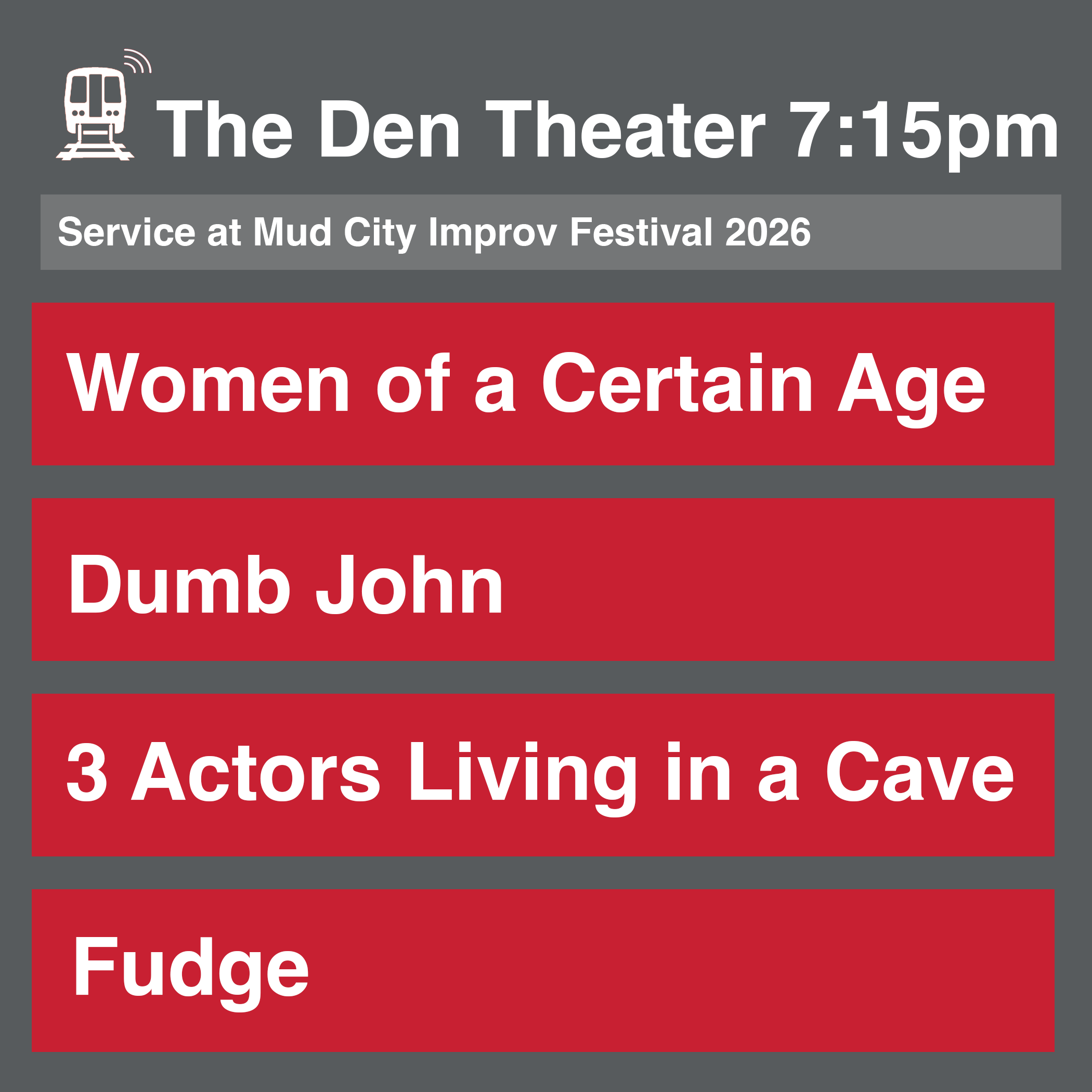 MUD CITY IMPROV FESTIVAL - CLOSING SHOW