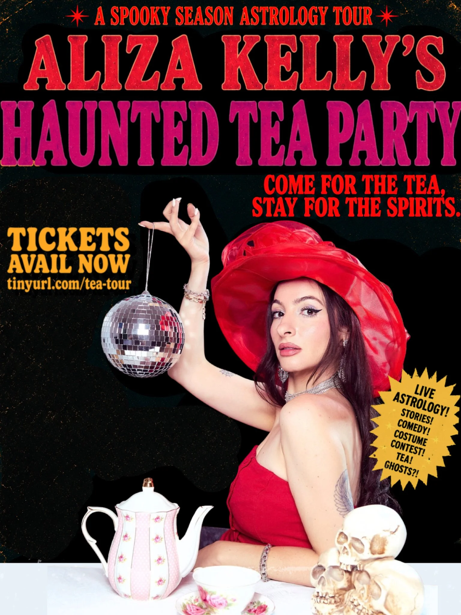 ALIZA KELLY’S HAUNTED TEA PARTY: The Spooky Season Astrology Tour
