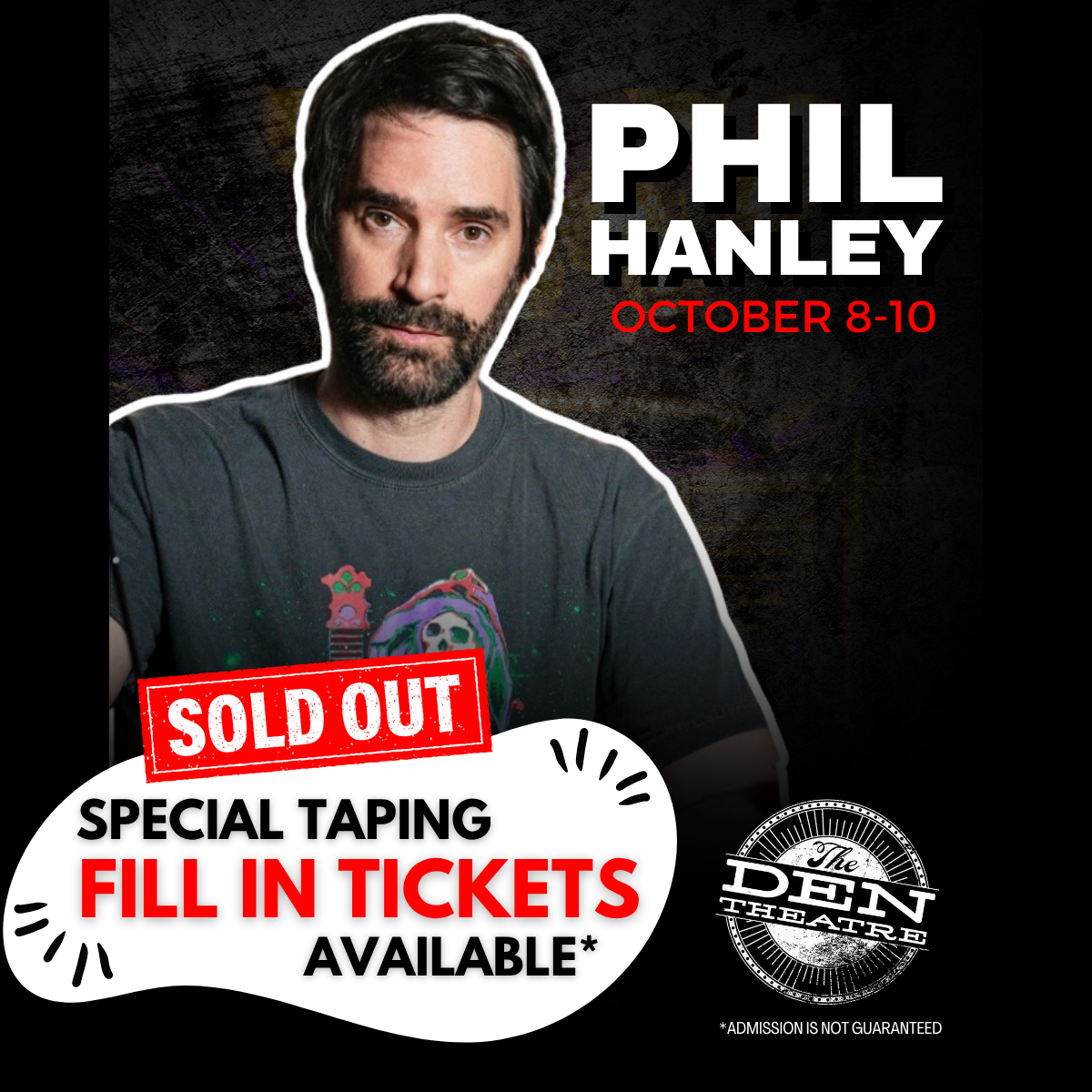 Phil Hanley Special Taping Fill In Seats