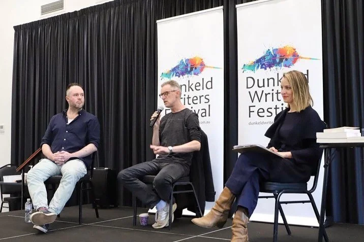 Inaugural Dunkeld Writers Festival an absolute treat &hearts;️
Dan Eddy and Gideon Haigh on panel here. Gorgeous people, sights and sounds left, right and centre. 
Thank you for having us and huge congratulations @dunkeldwritersfest #Dunkeld 
@danedd