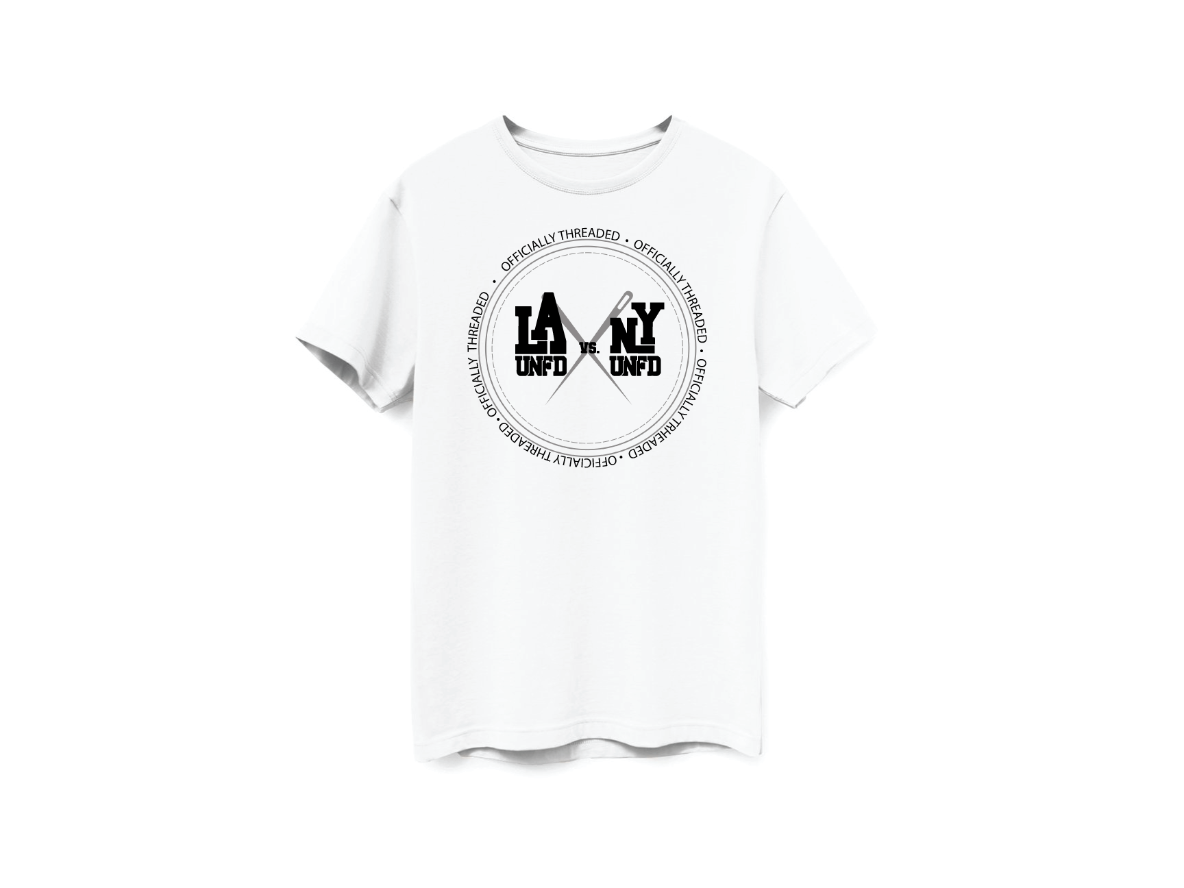 LA UNFD x THREADED : LA vs NY T-Shirt - White
