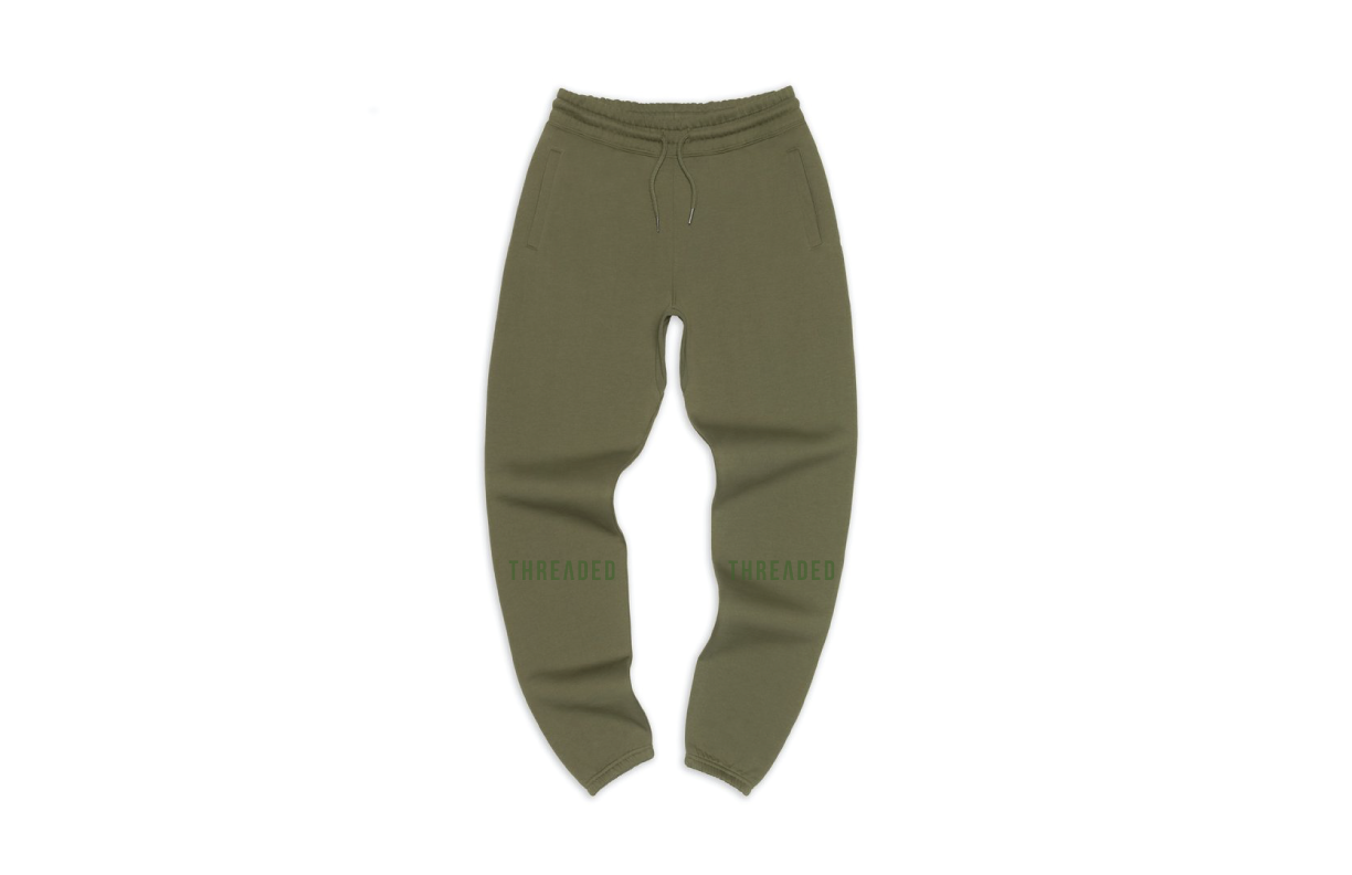 THREADED TONAL EMBROIDERED AWAY SWEATPANTS - Green