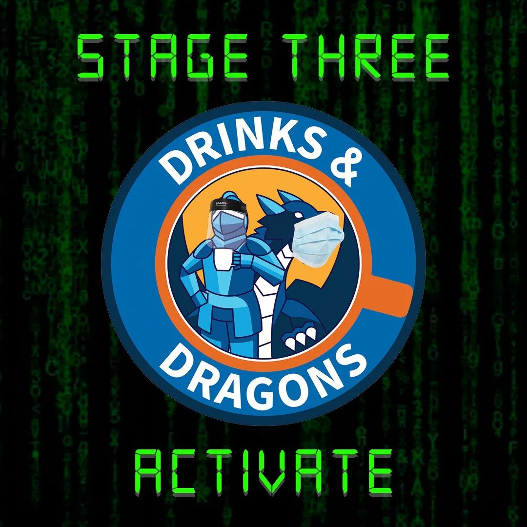 CALLING ALL ADVENTURERS: Stage Three activates tomorrow (Friday, July 24th)! New capabilities:

- Up to 10 people *from your social circle* to a table (six feet apart, we measured!)
- BYOG - Bring your own games, purchase games to play here, or play 