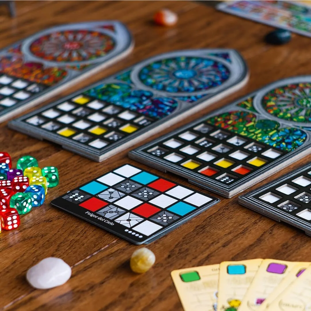To the window, to the wall! Till the rolled dice numbers fall! Sagrada is a real looker! It's got many colourful dice, gorgeous combinations of colours building your stained glass pieces, and is deceptively interactive. If you are looking for an incr