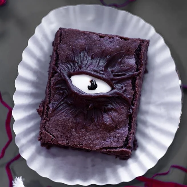 New @thehungrymoonfoods treats? New @thehungrymoonfoods treats! 🍰 Introducing the delightfully delicious Eye of the Brownie Holder, Wondrous Tieramisu, and Strawberries and Cream of the Crop! These terrifyingly tasty treats are available every day a