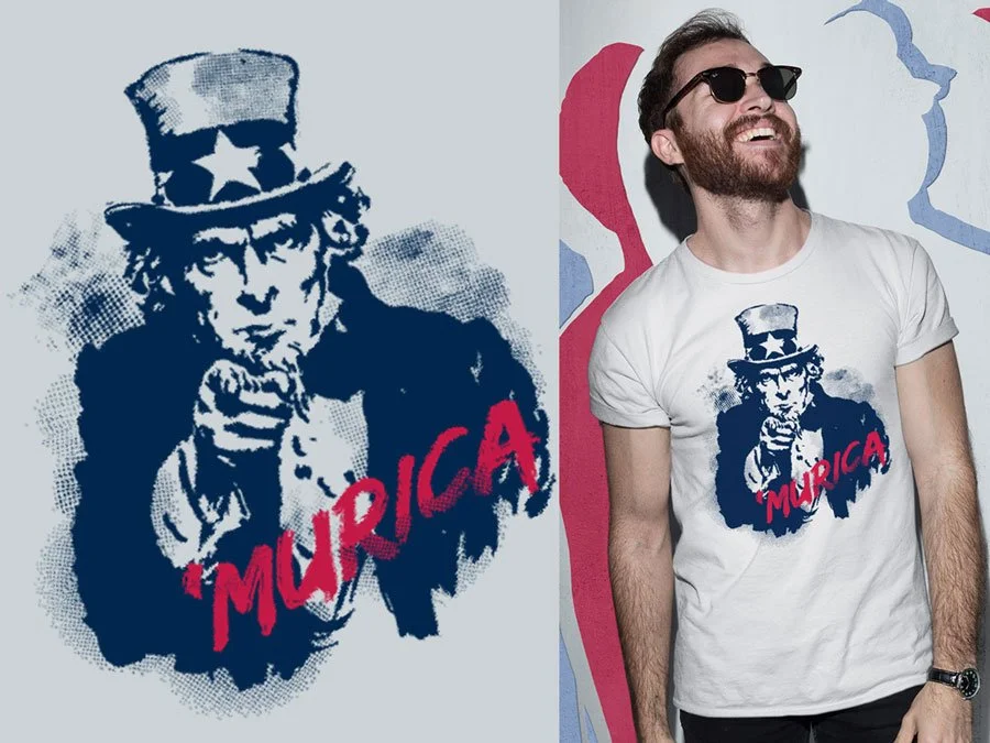 Americana t-shirt graphic