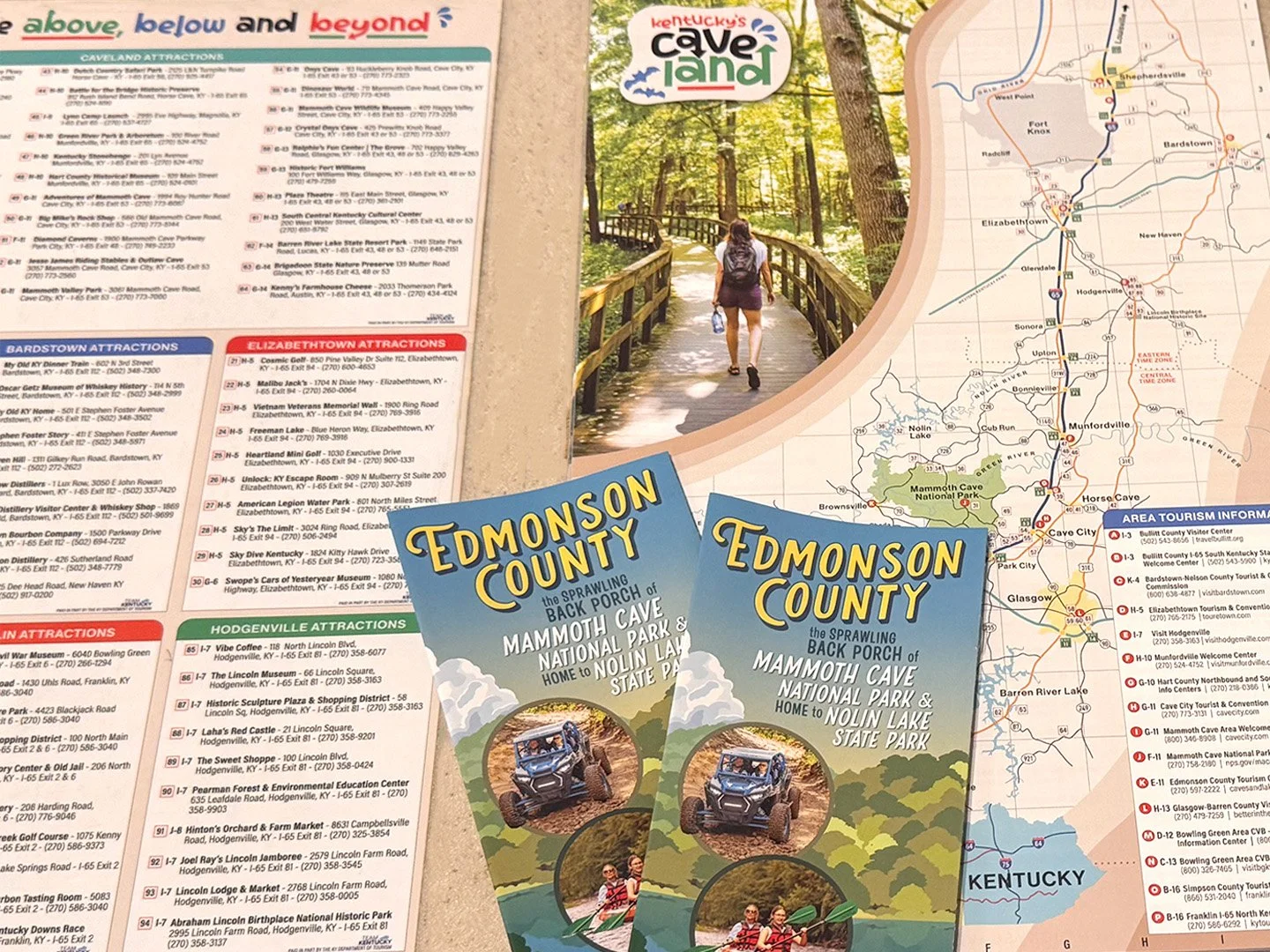 Print Collateral, brochures, area map